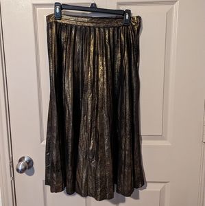 Platted Metallic Skirt
